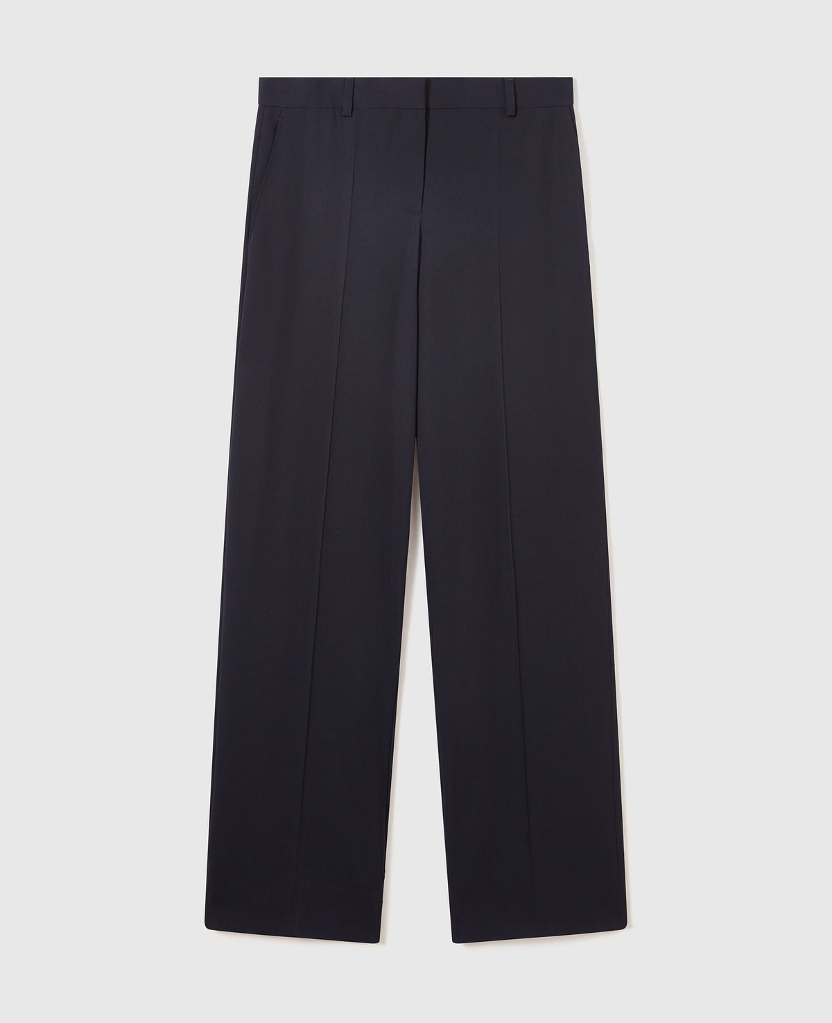 Pleated Wide-Leg Trousers