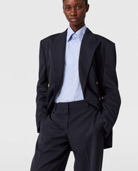 Pleated Wide-Leg Trousers