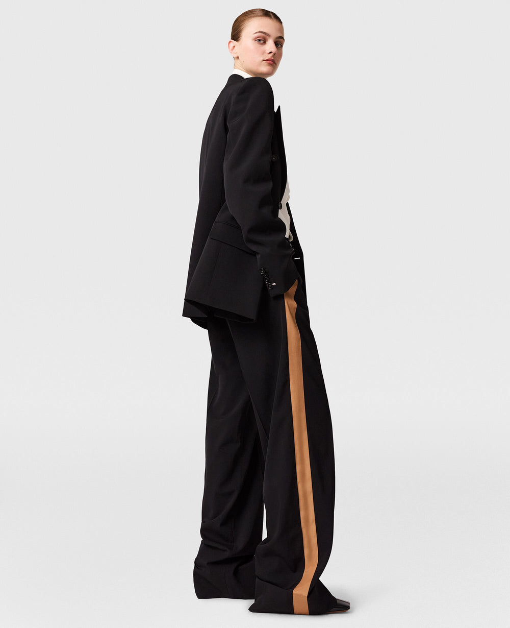 Pleated Wide-Leg Trousers