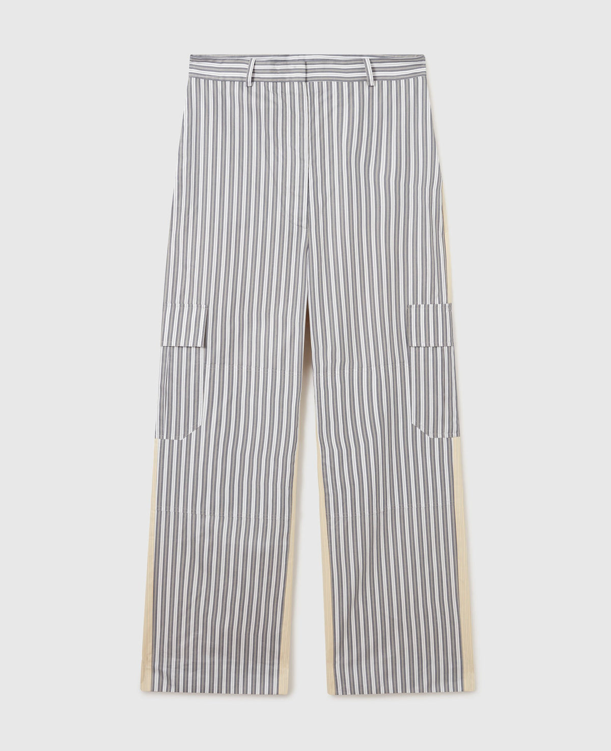 Oversized Mixed Stripe Cargo Trousers