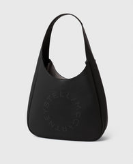 Logo Studded Large Hobo Bag