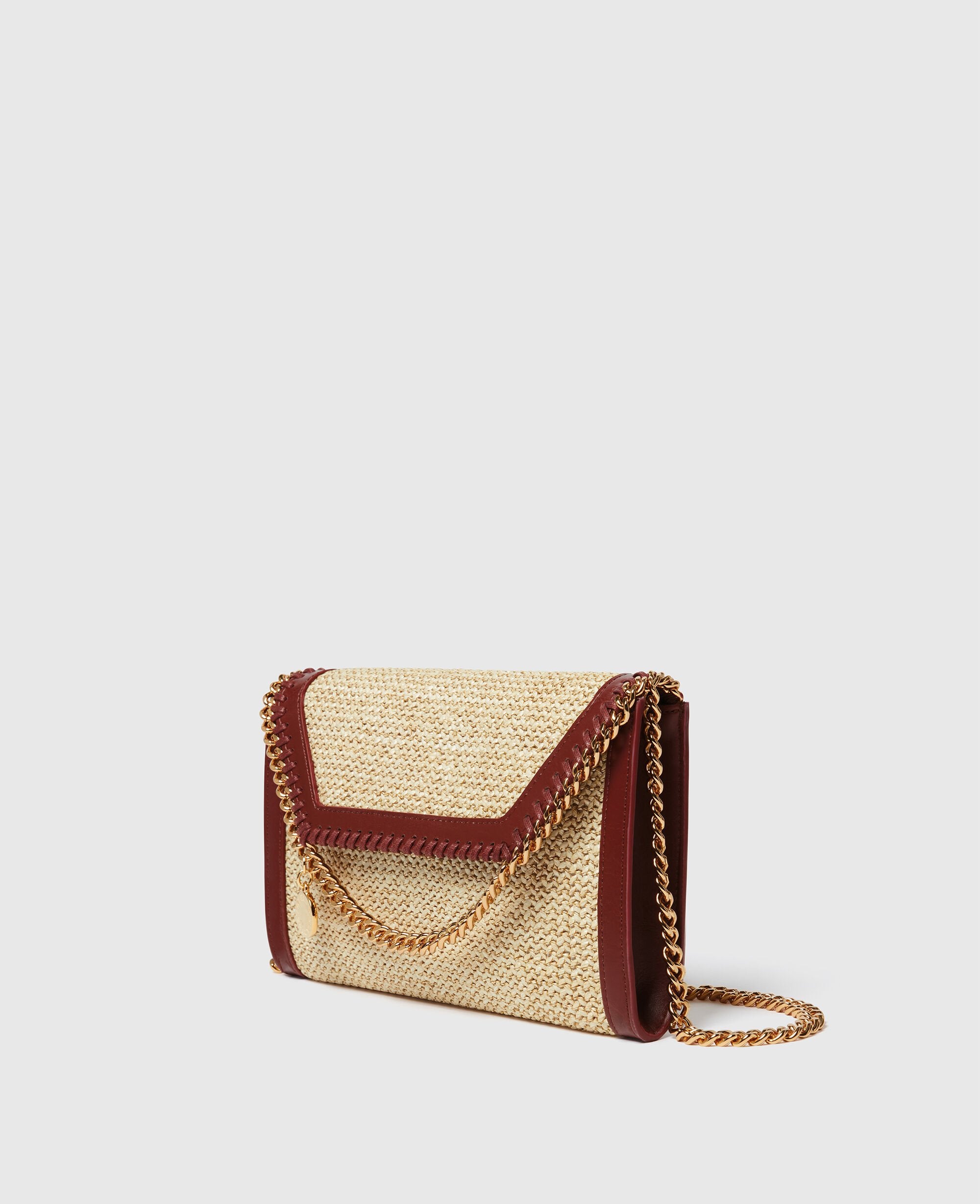 Falabella Raffia Wallet Crossbody Bag