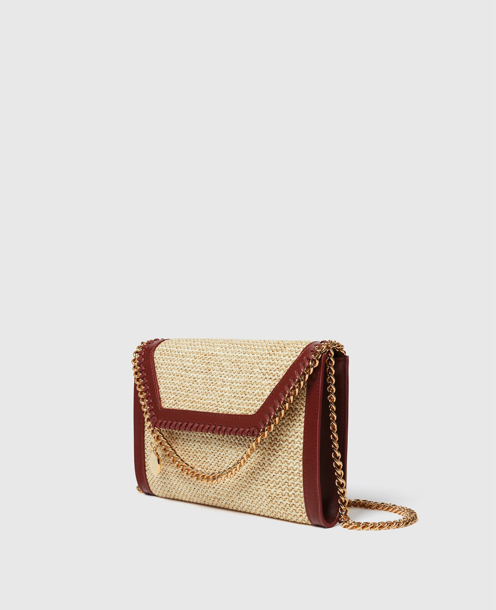 Falabella Raffia Wallet Crossbody Bag