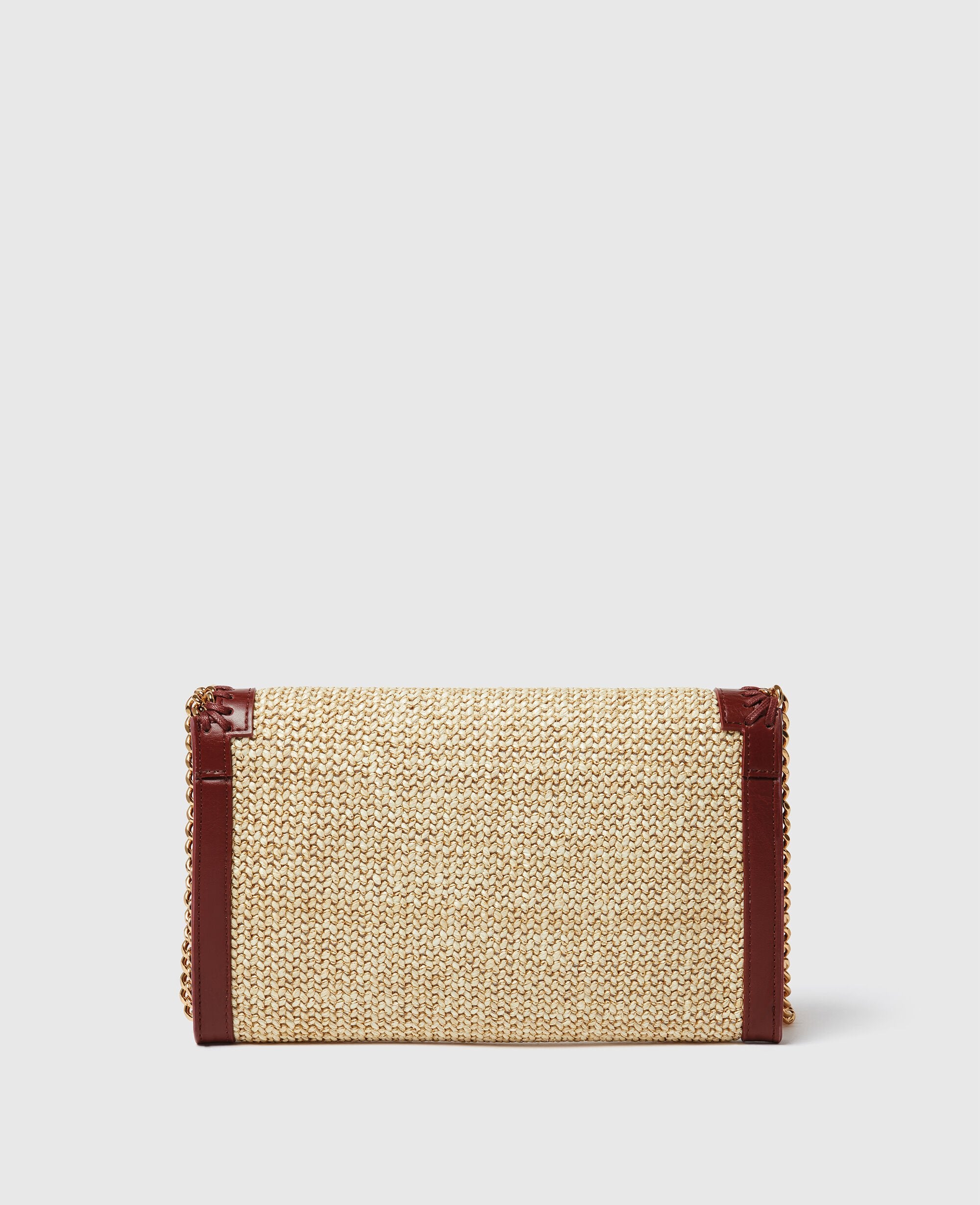 Falabella Raffia Wallet Crossbody Bag