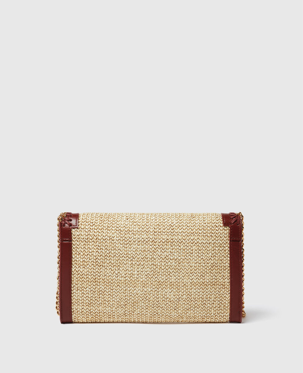 Falabella Raffia Wallet Crossbody Bag