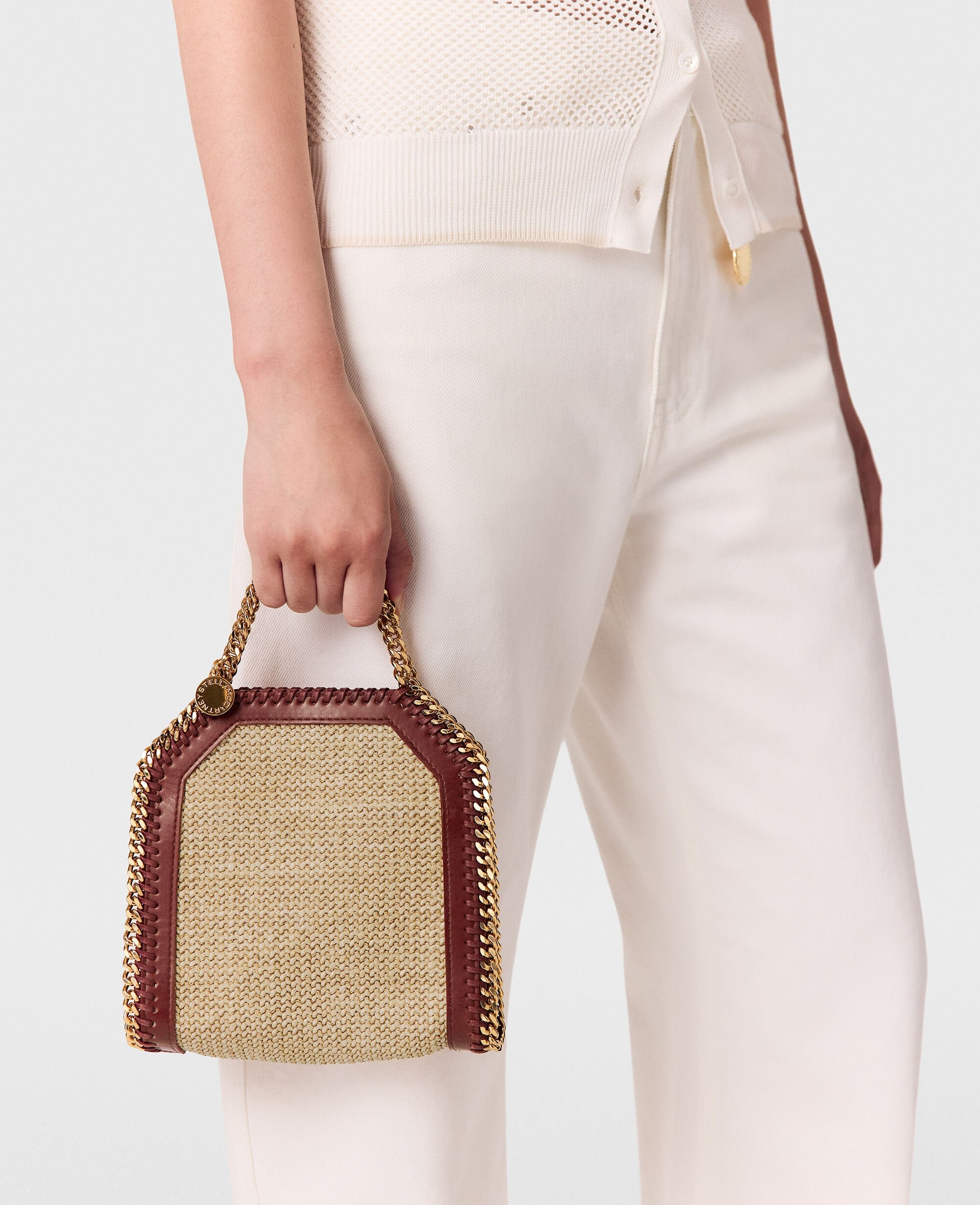 Falabella Raffia Mini Tote Bag