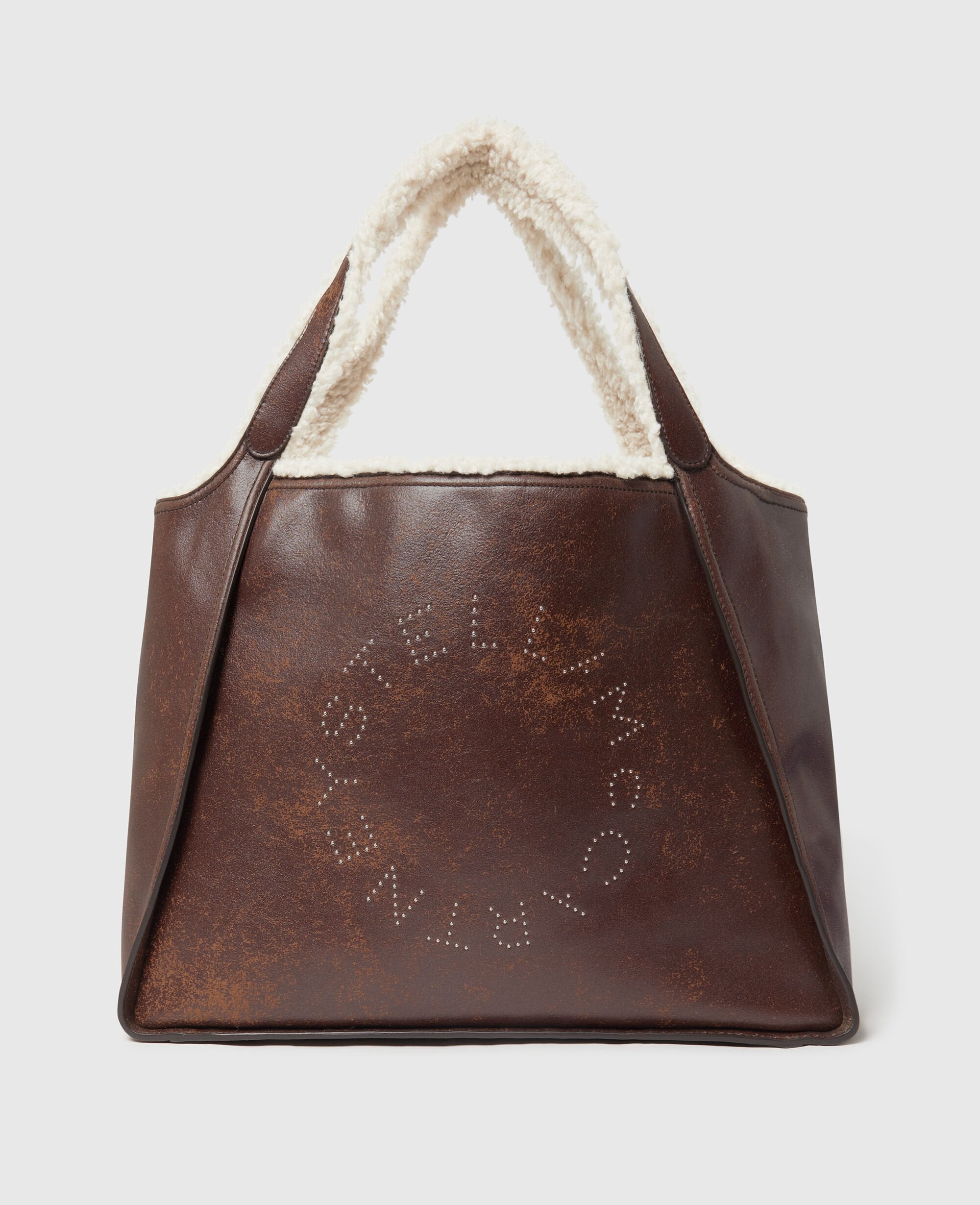 Logo Plush-Lined Tote Bag