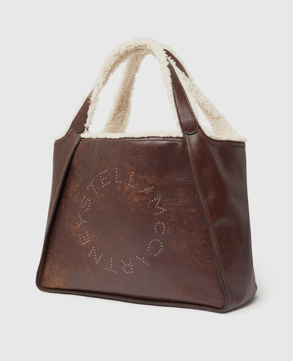 Logo Plush-Lined Tote Bag