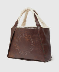 Logo Plush-Lined Tote Bag