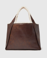 Logo Plush-Lined Tote Bag