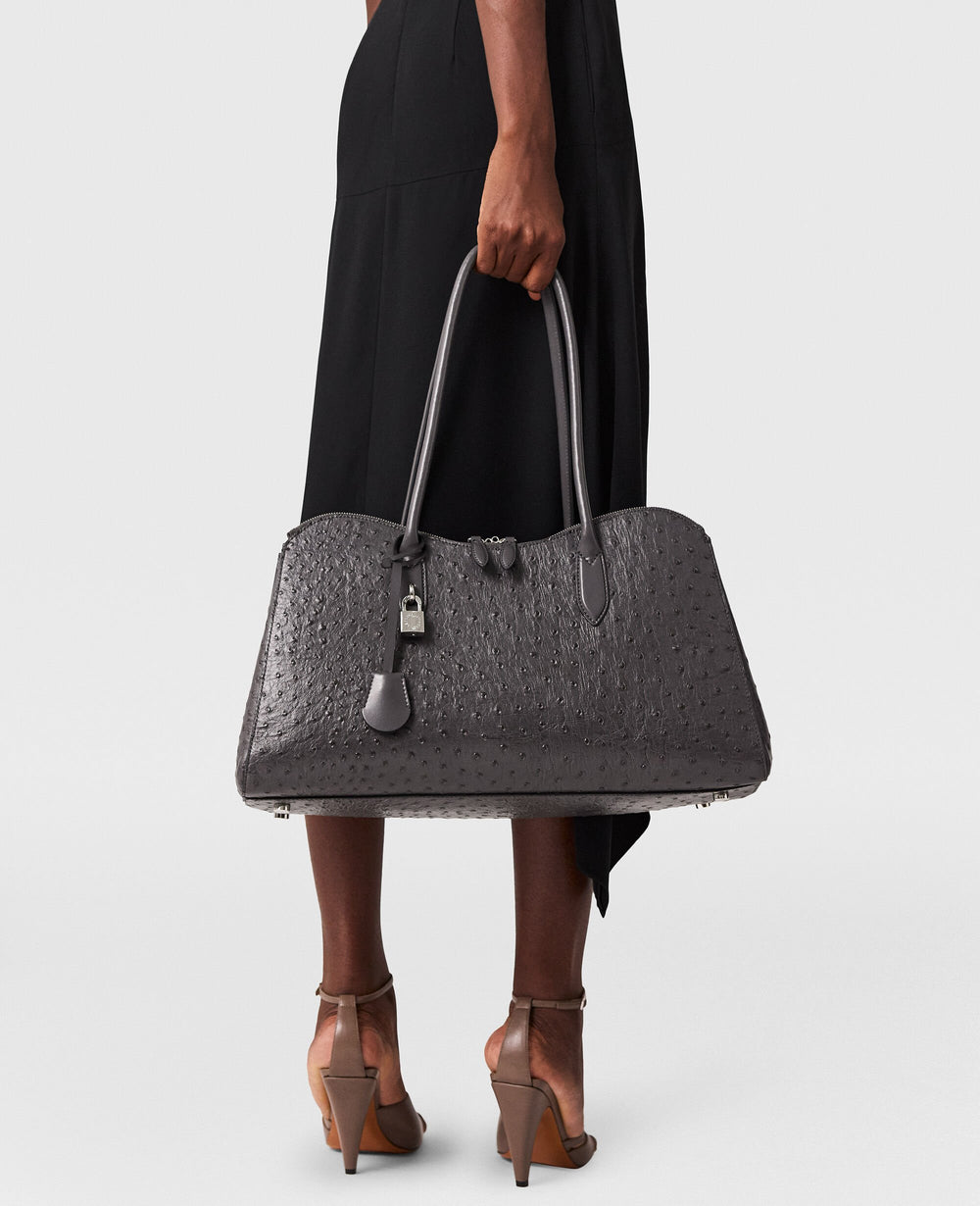 Ryder Ostrich Laptop Tote