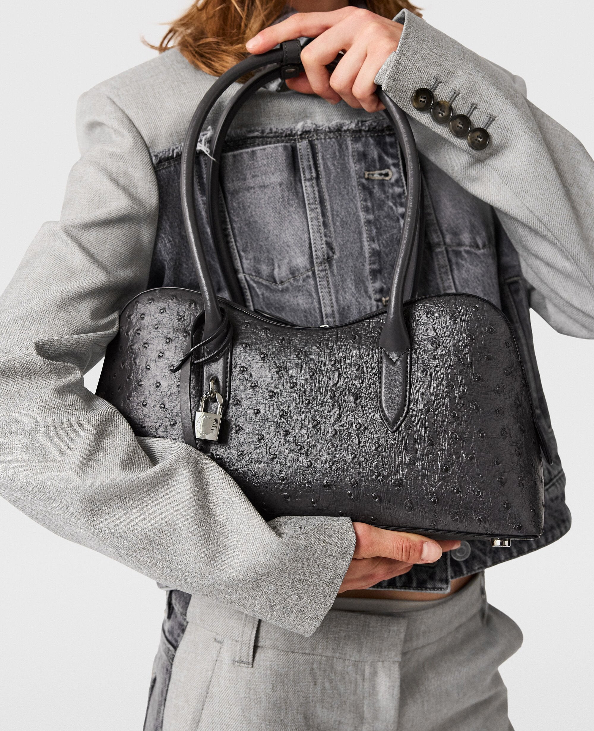 Ryder Ostrich Shoulder Bag
