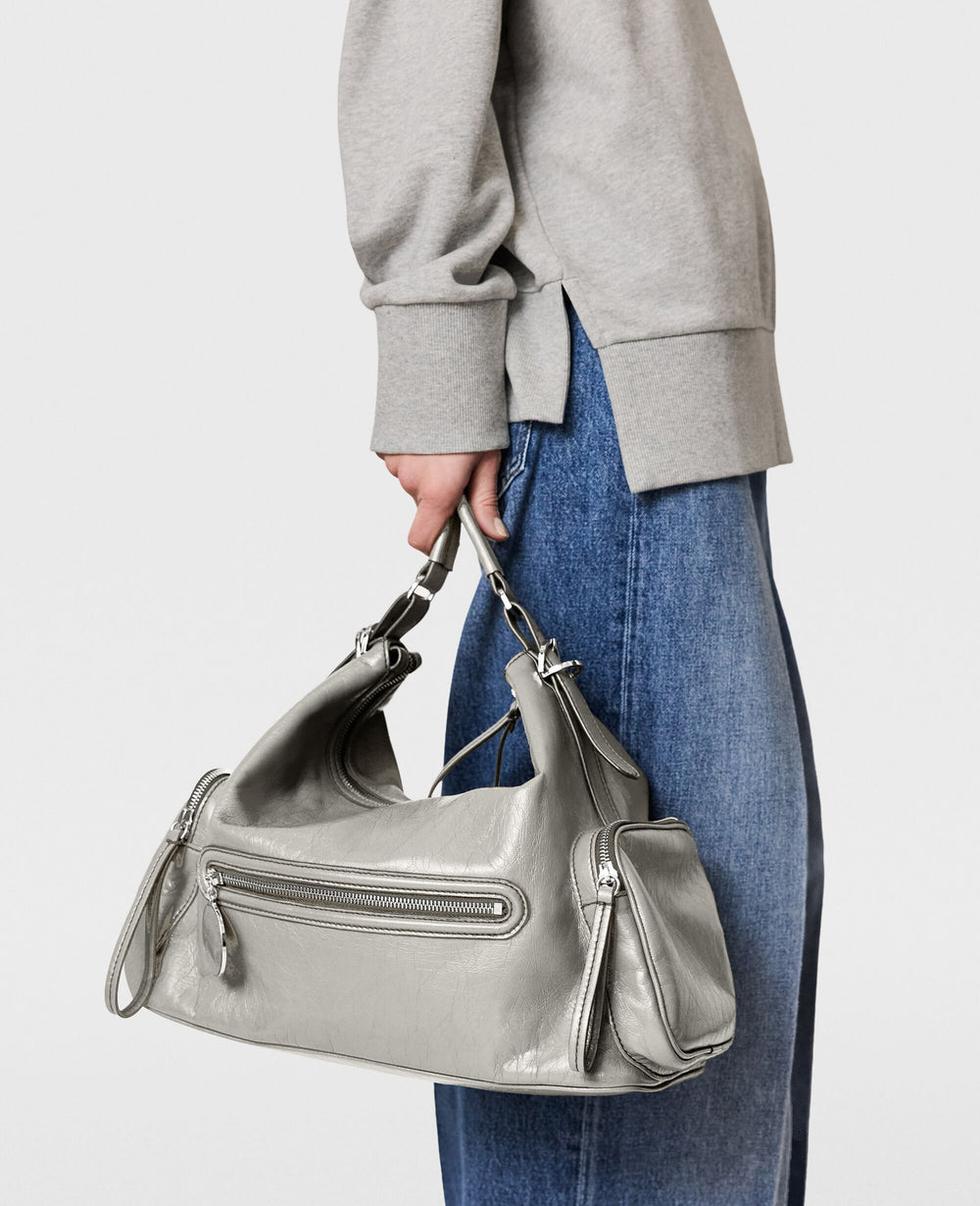 Dartmoor Cracked Patent Shoulder Bag