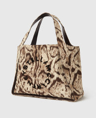 Logo Large Cloud Leopard Tote Bag