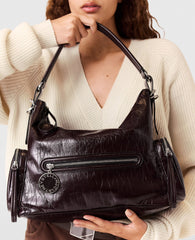 Dartmoor Cracked Patent Shoulder Bag