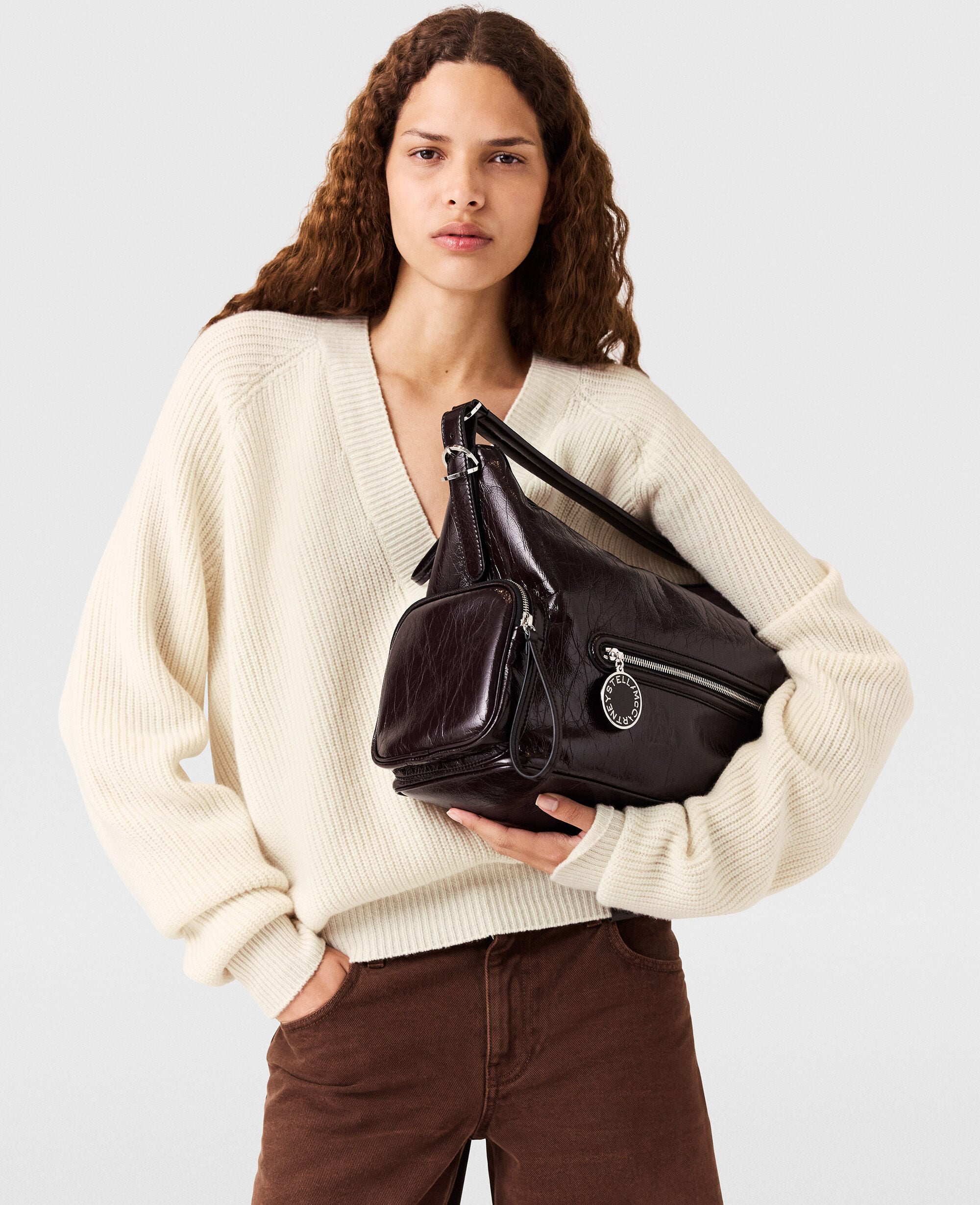 Dartmoor Cracked Patent Shoulder Bag