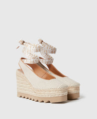 Gaia Wedge Slingback Espadrilles