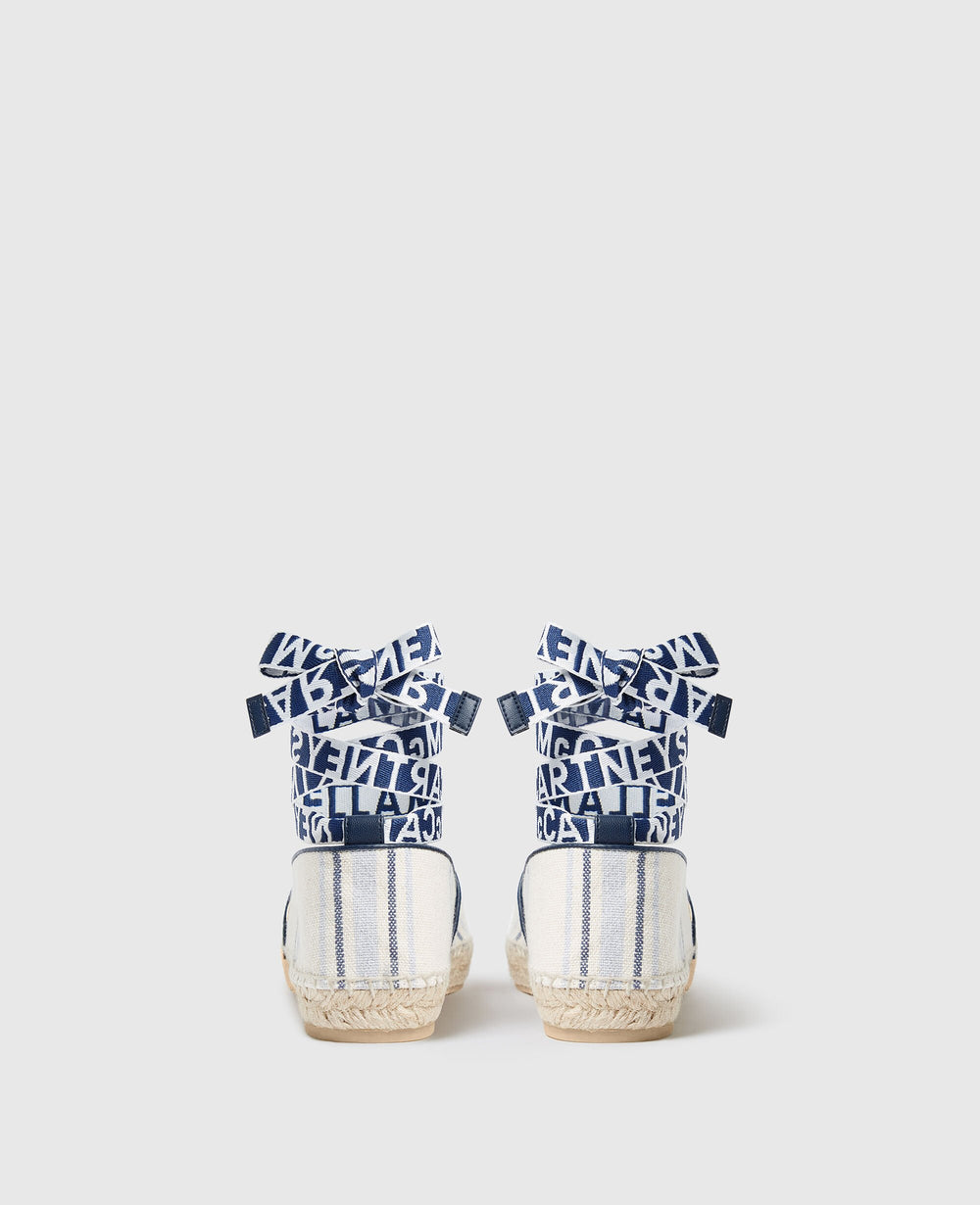 Gaia Striped Flat Espadrilles