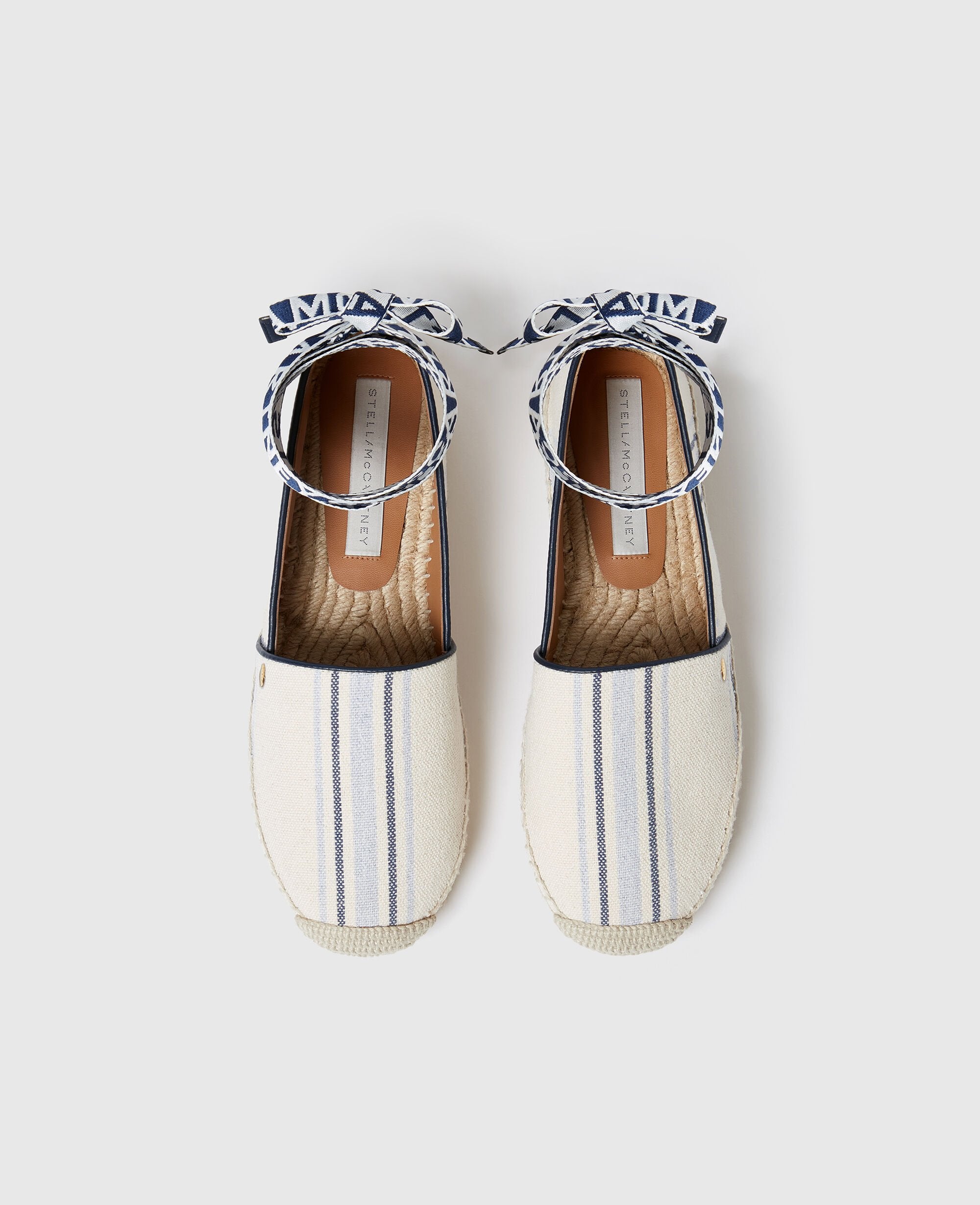 Gaia Striped Flat Espadrilles