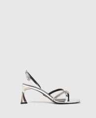 Elsa Metallic Heeled Sandals