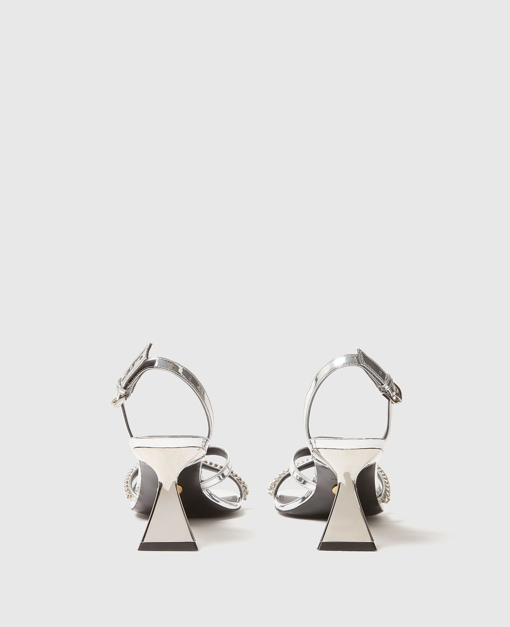 Elsa Metallic Heeled Sandals