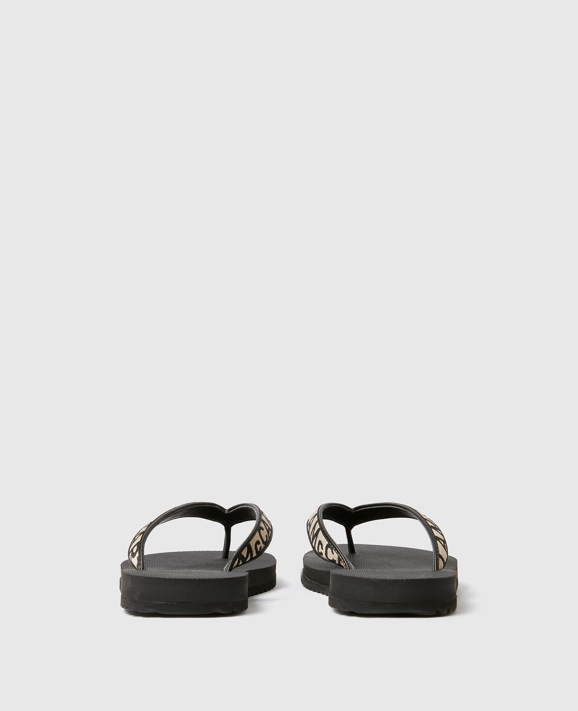 Logo Webbed Thong Sandal