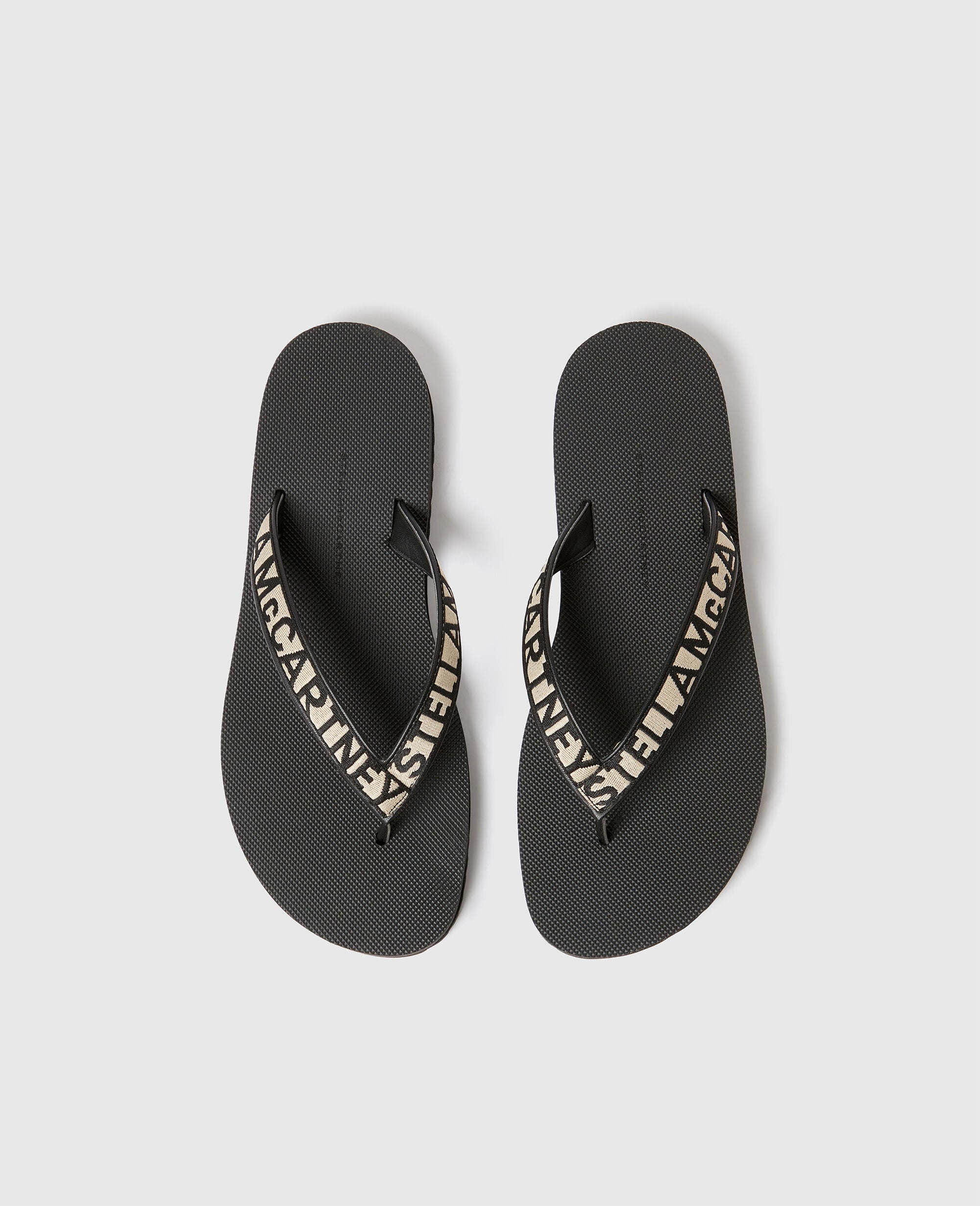 Logo Webbed Thong Sandal