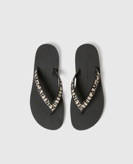 Logo Webbed Thong Sandal