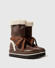 Vegan Plush-Lined Snow Boots