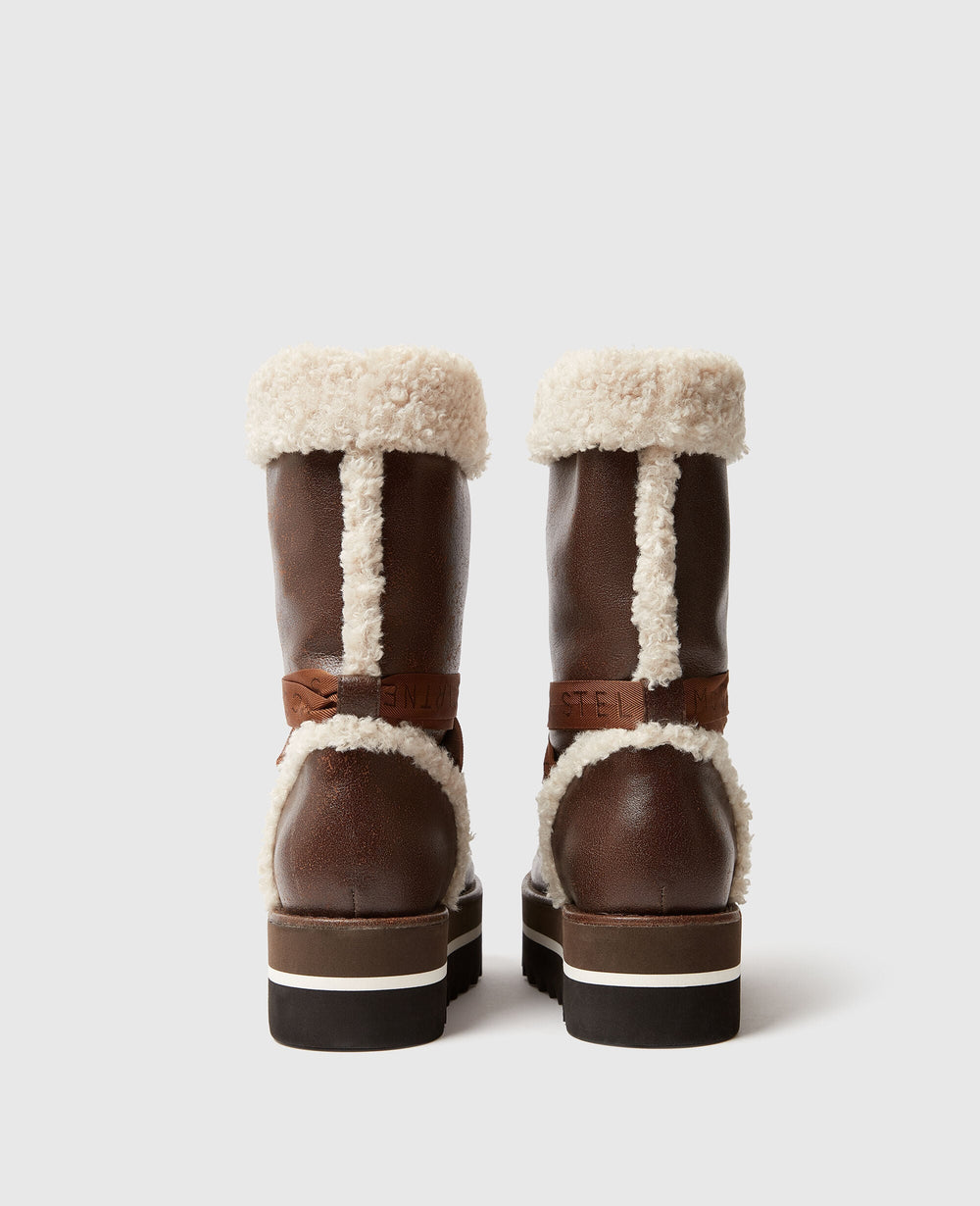 Vegan Plush-Lined Snow Boots
