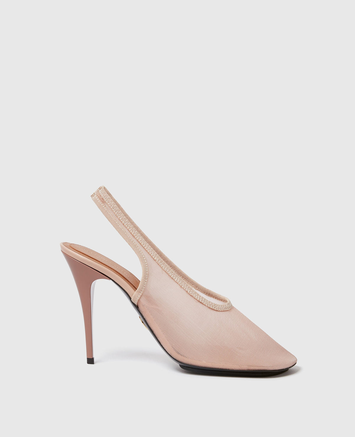 Slingback Stretch Mesh Pumps