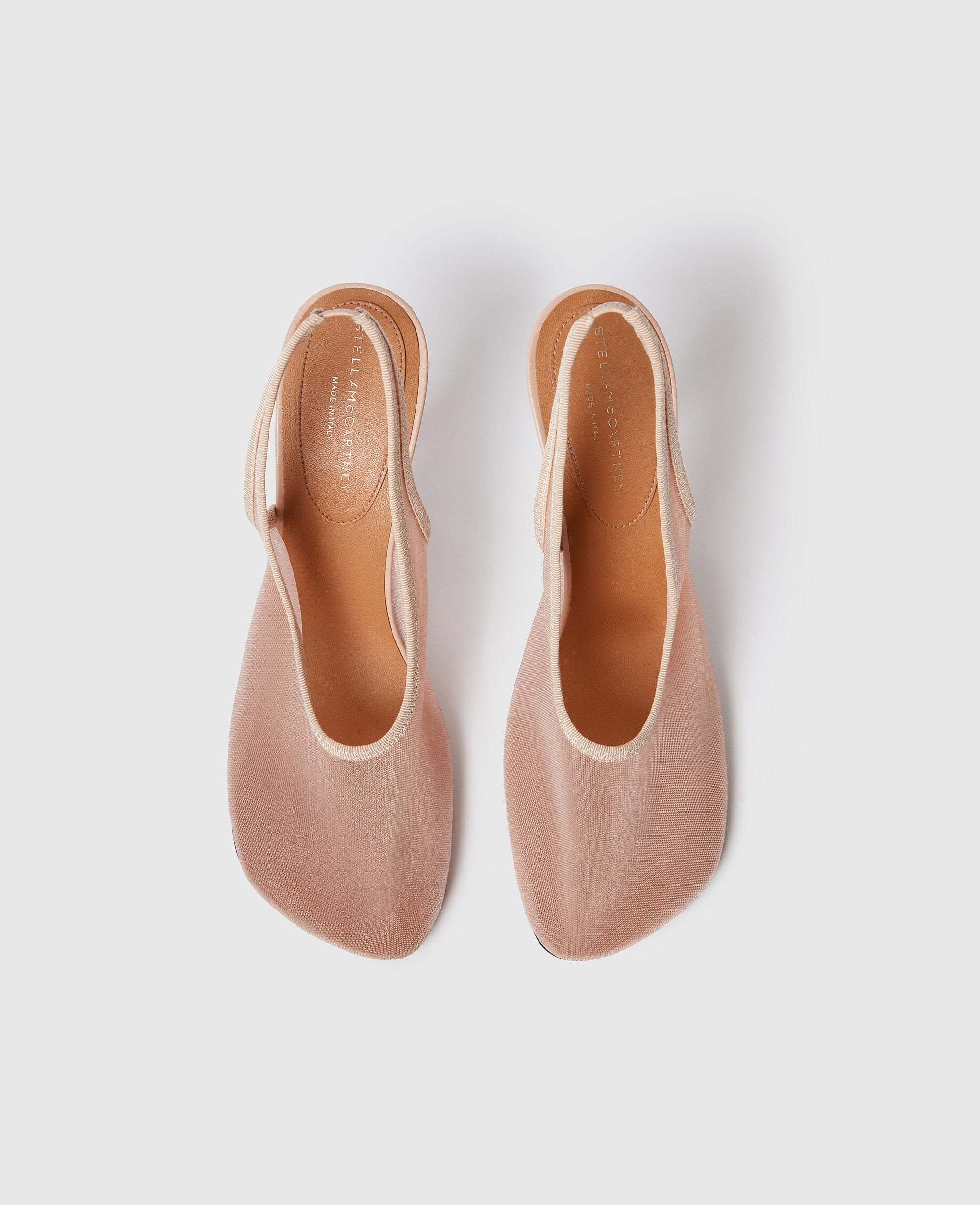 Slingback Stretch Mesh Pumps
