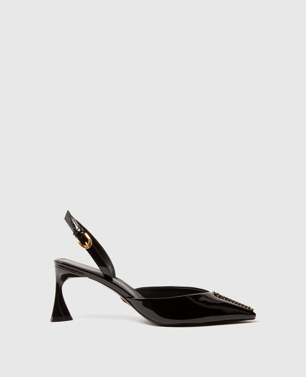 Elsa Patent Slingbacks