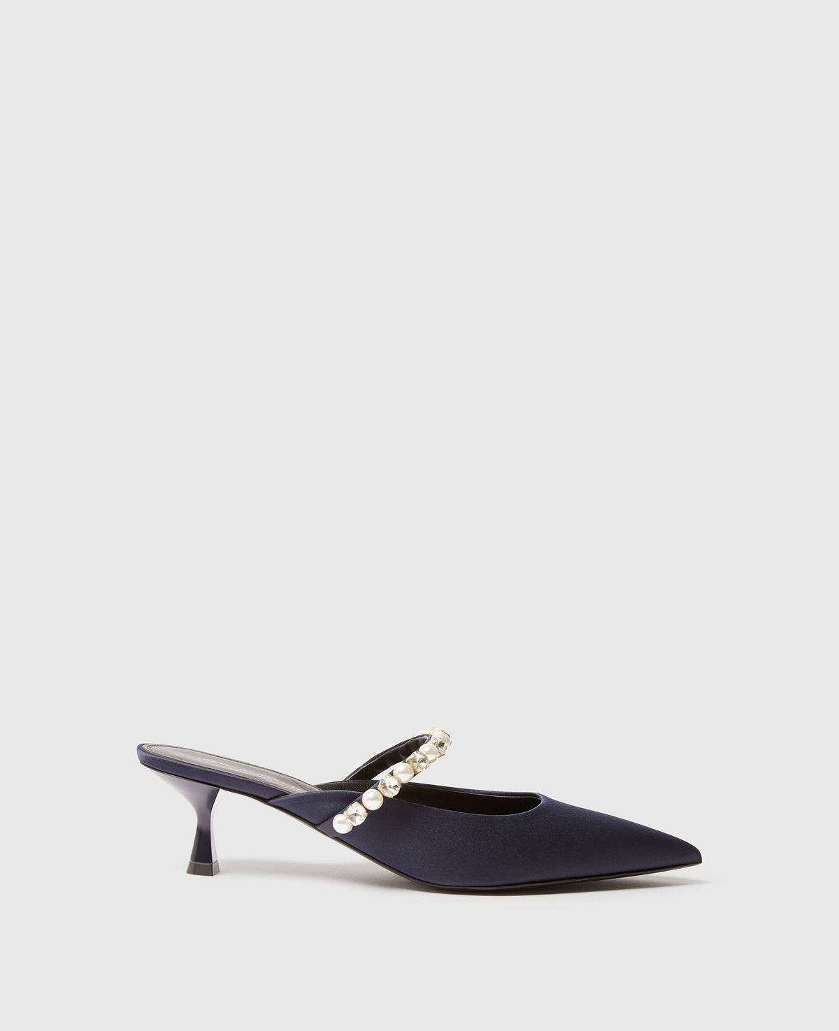 Elsa Pearl-Embellished Kitten Heels
