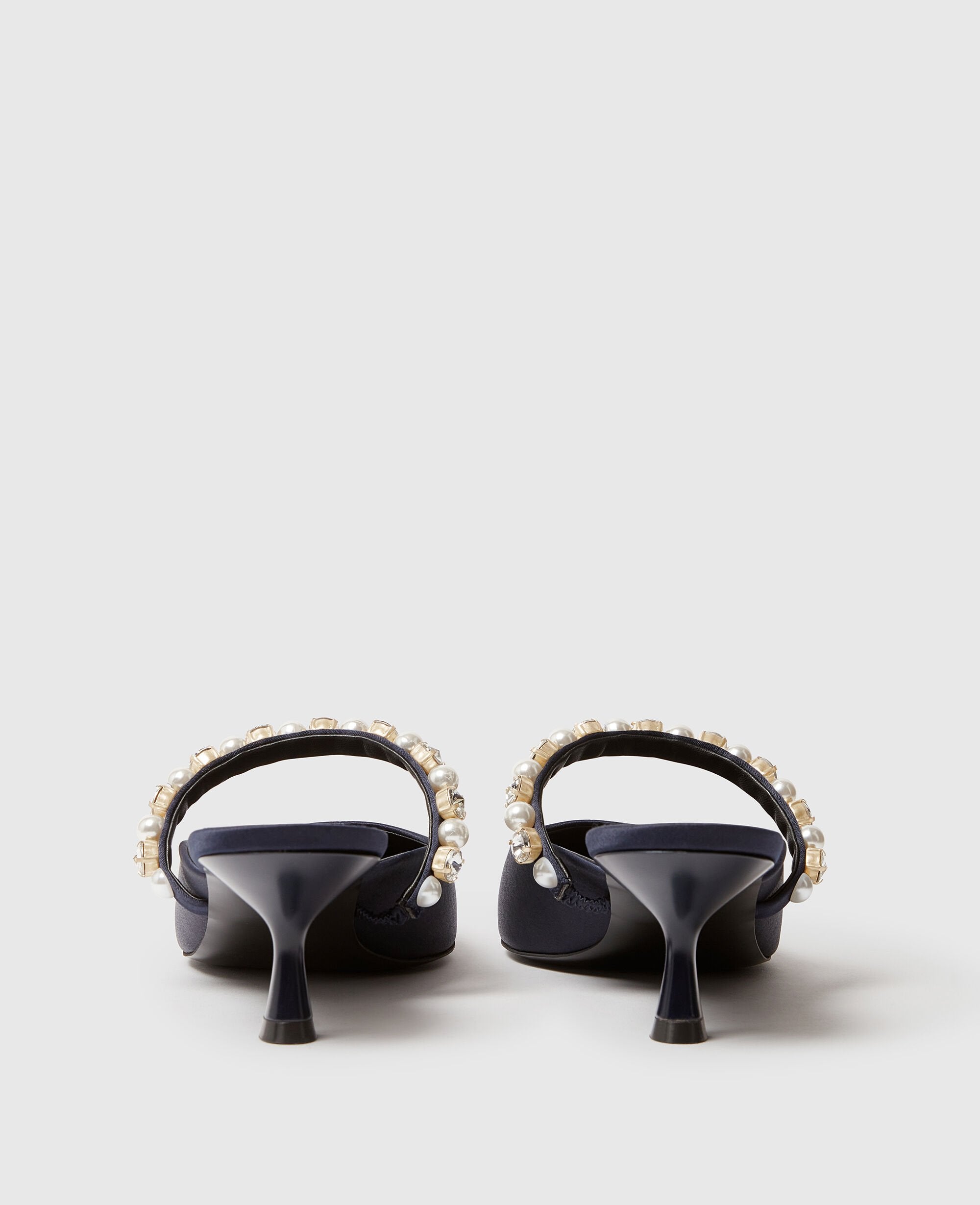Elsa Pearl-Embellished Kitten Heels