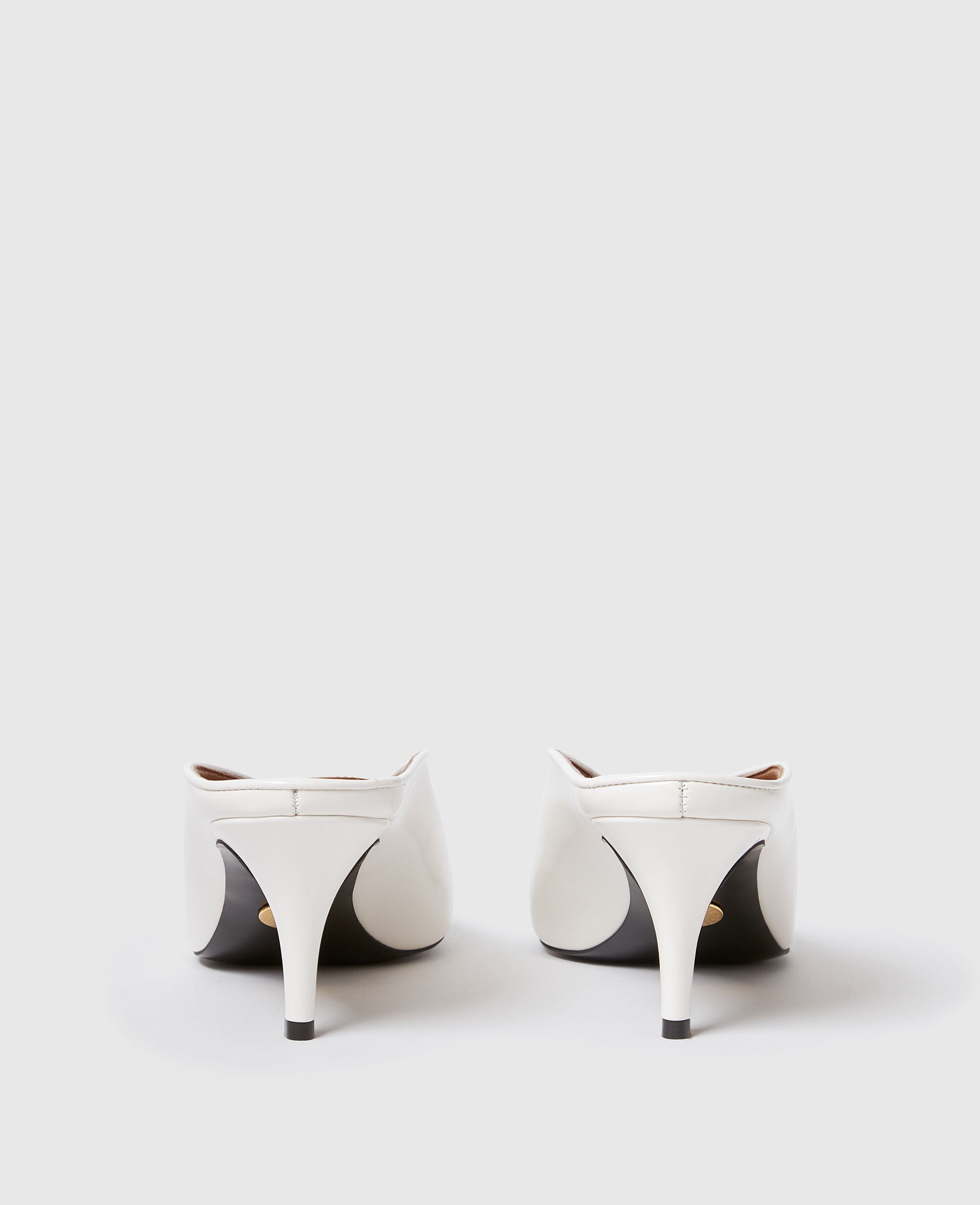 Brushed Heeled Mules