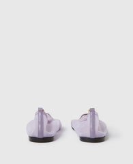 Chain-Detail Stretch Ballerina Flats