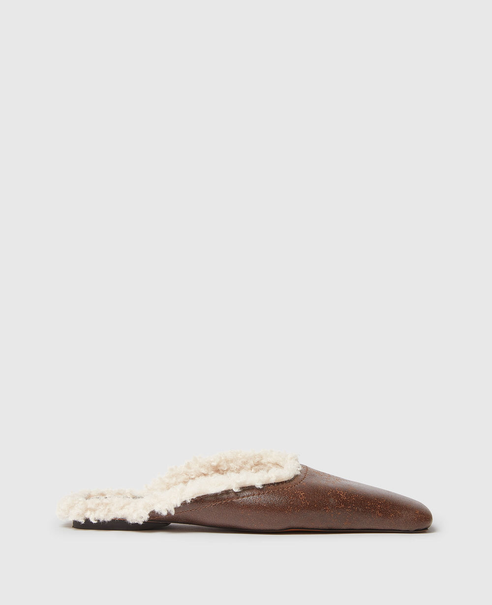 Vegan Plush-Lined Slippers