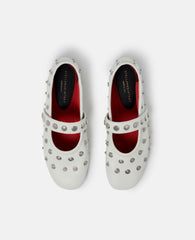 Ryder Popper-Studded Ballet Flats