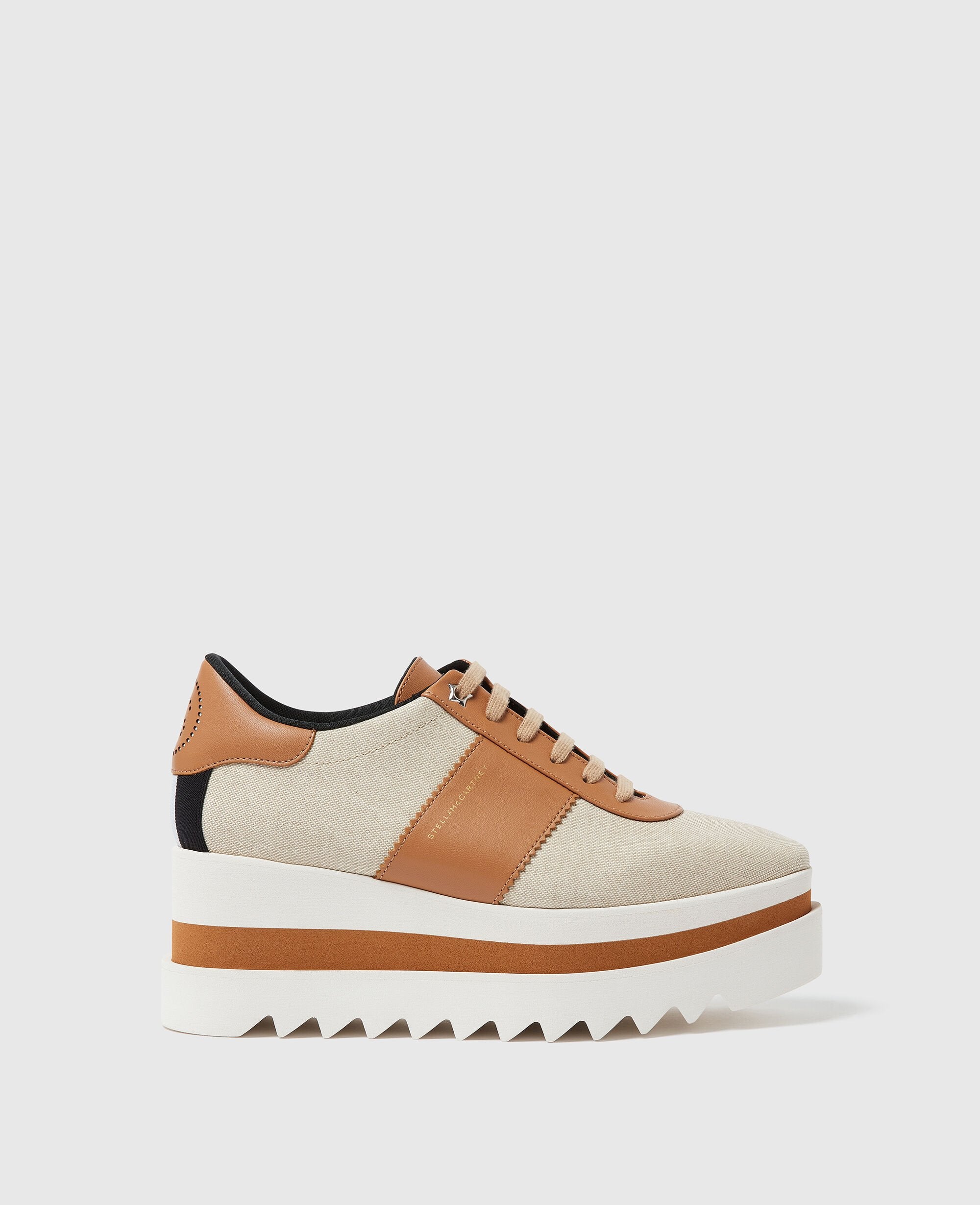 Sneak-Elyse Canvas Platform Sneakers