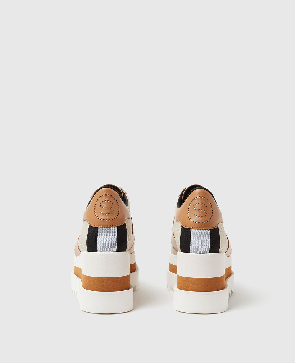 Sneak-Elyse Canvas Platform Sneakers