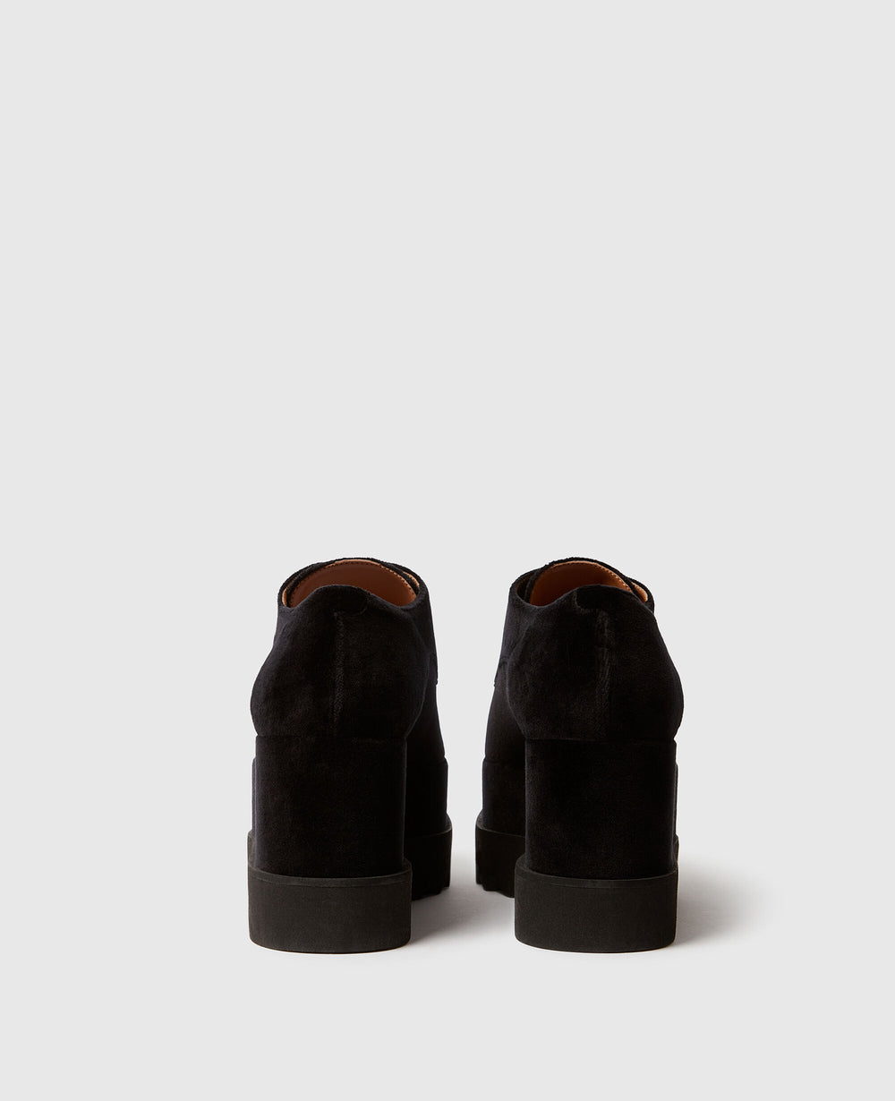 Elyse Velvet Platform Shoes