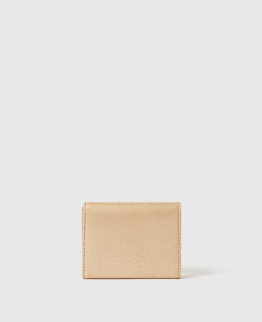 Falabella Metallic Tri-Fold Wallet