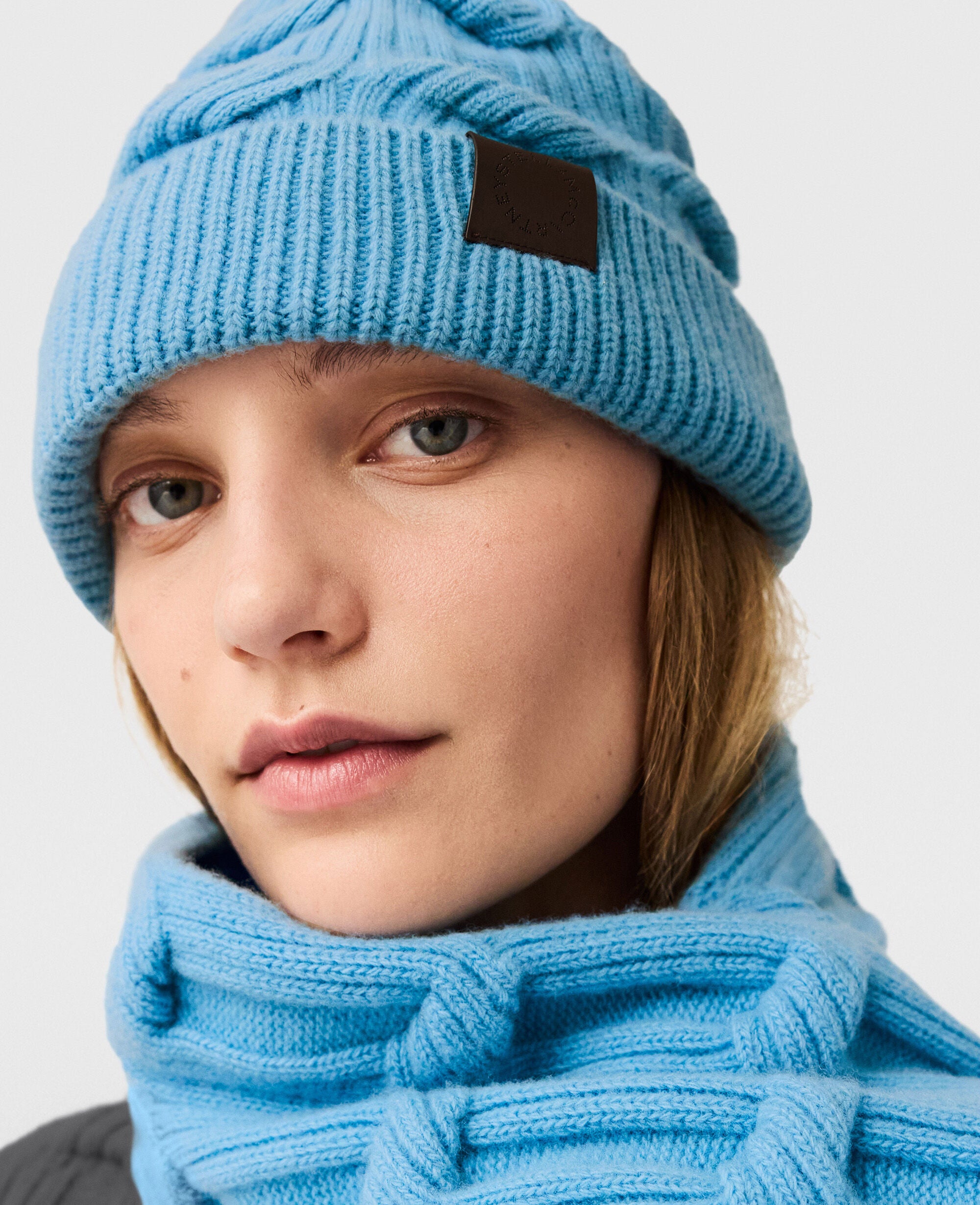 Falabella Cable-Knit Beanie