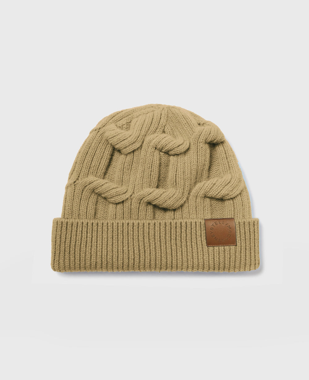 Falabella Cable-Knit Beanie