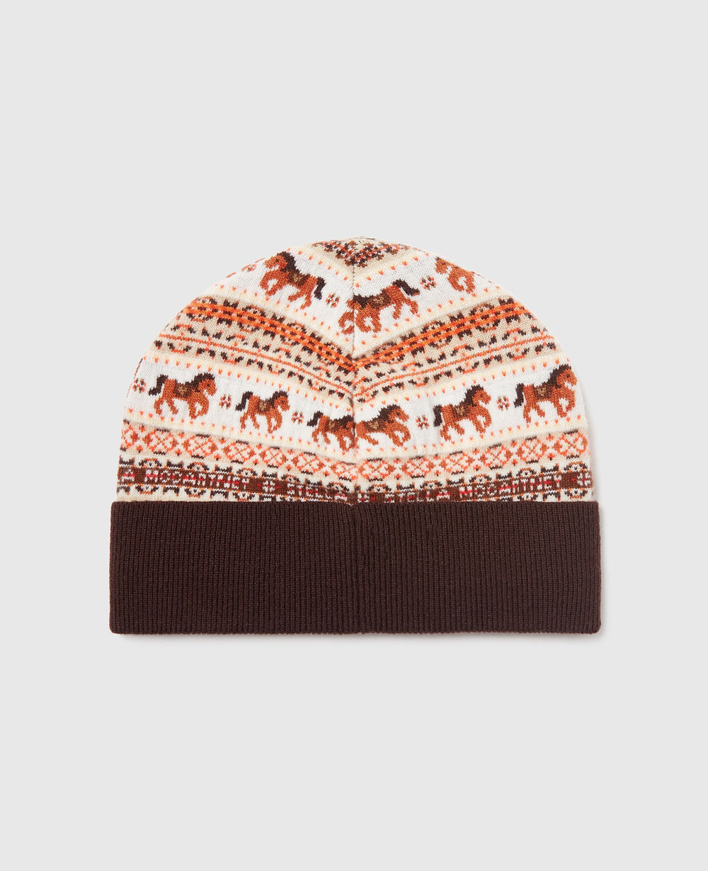 Fair Isle Wool Beanie