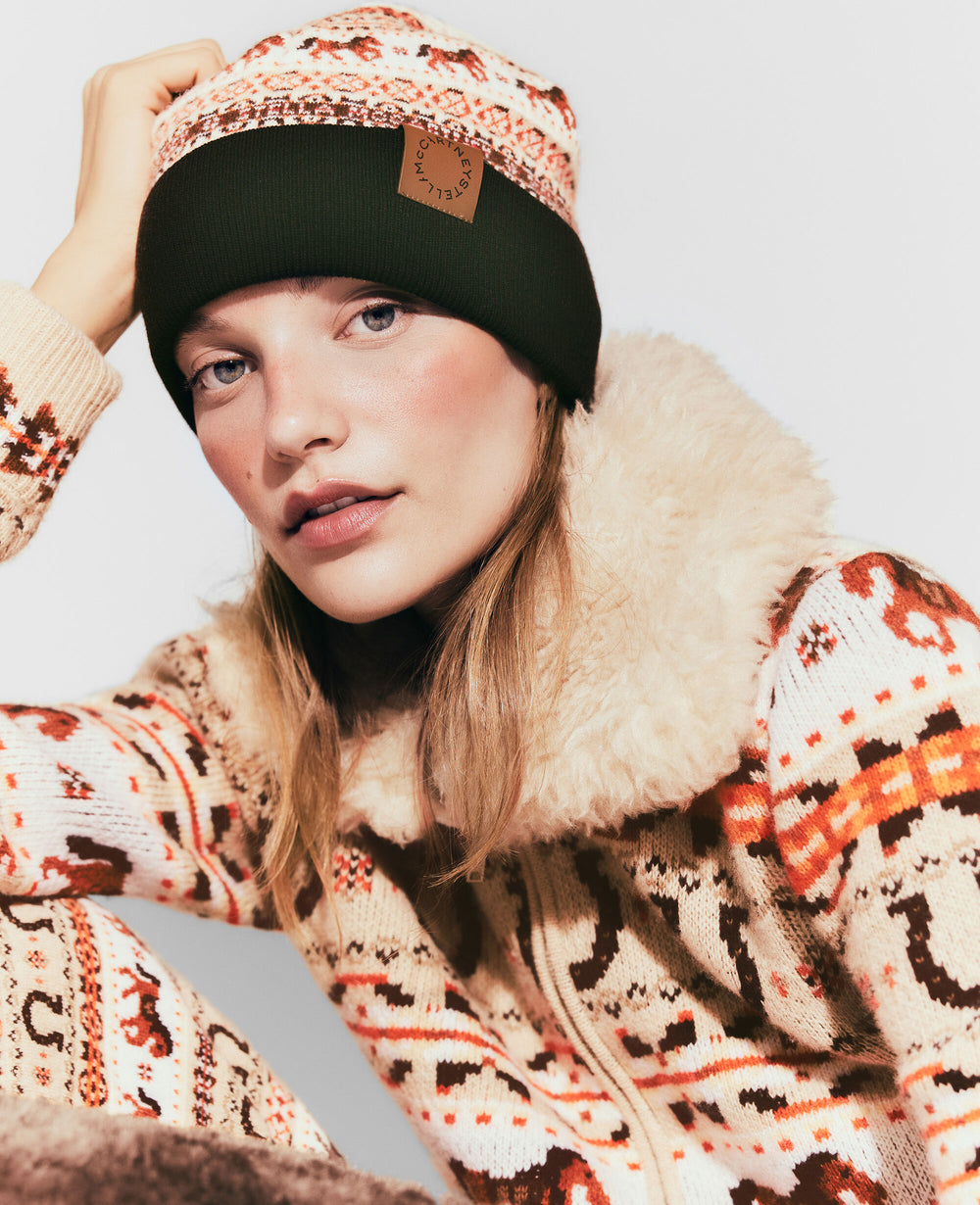 Fair Isle Wool Beanie