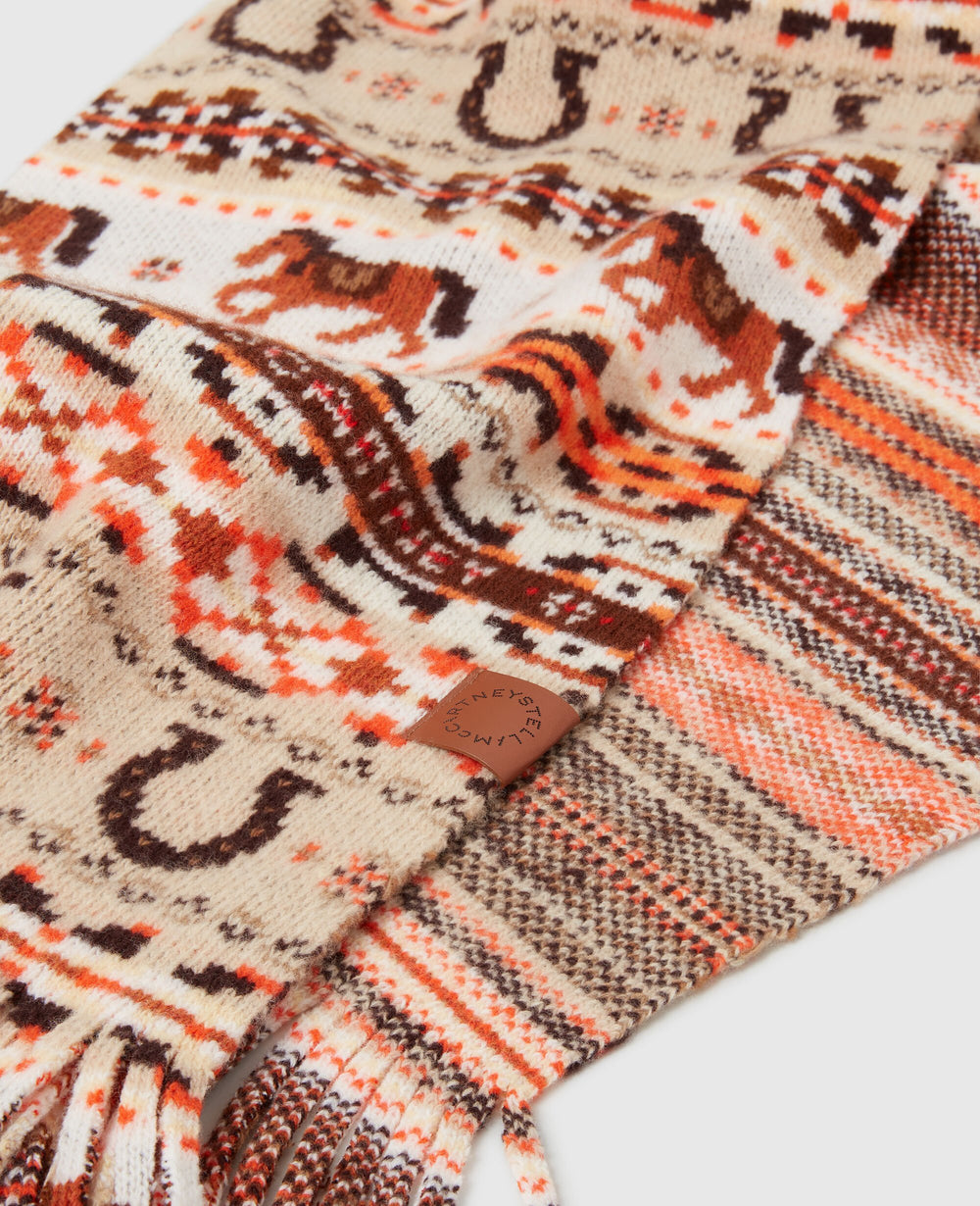 Fair Isle Wool Scarf