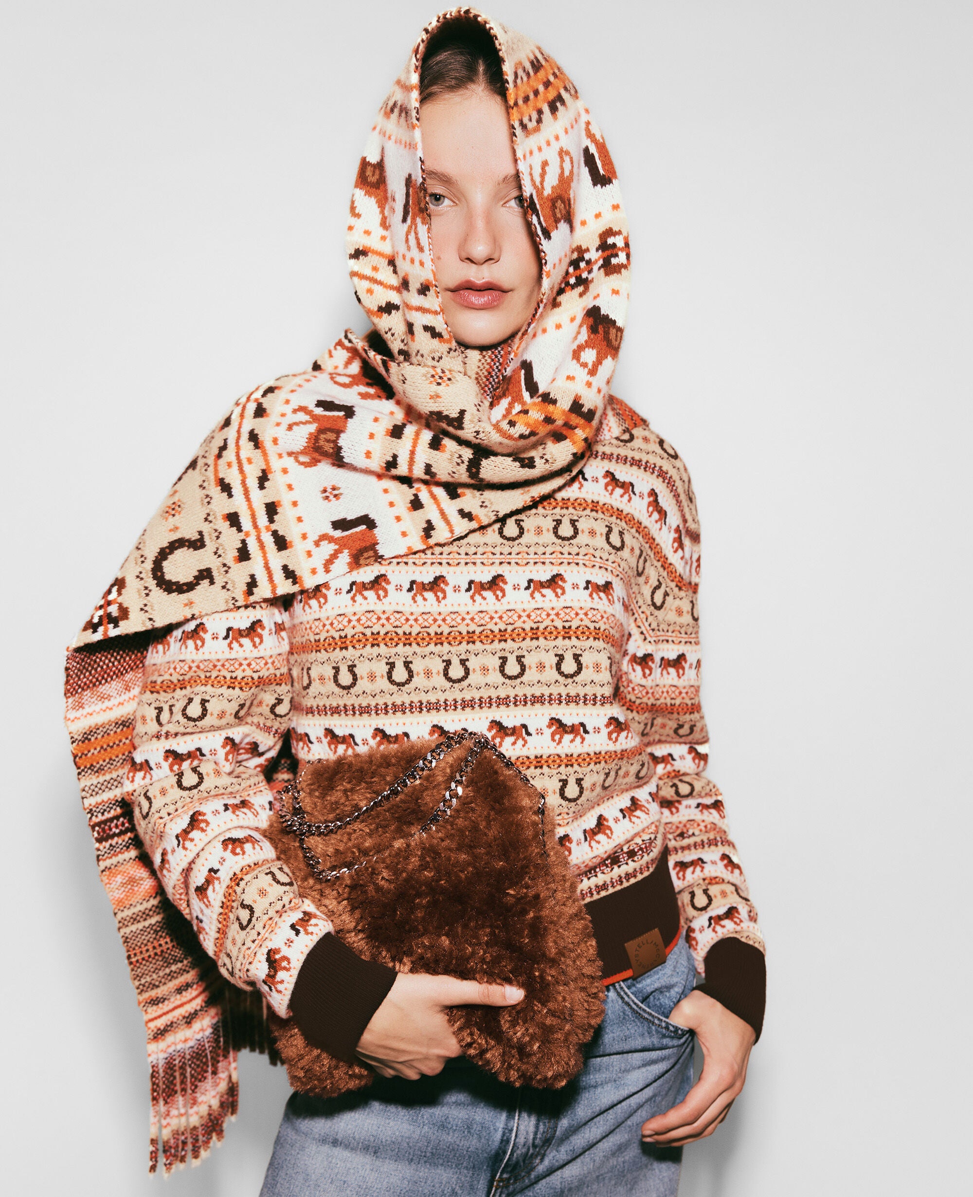Fair Isle Wool Scarf
