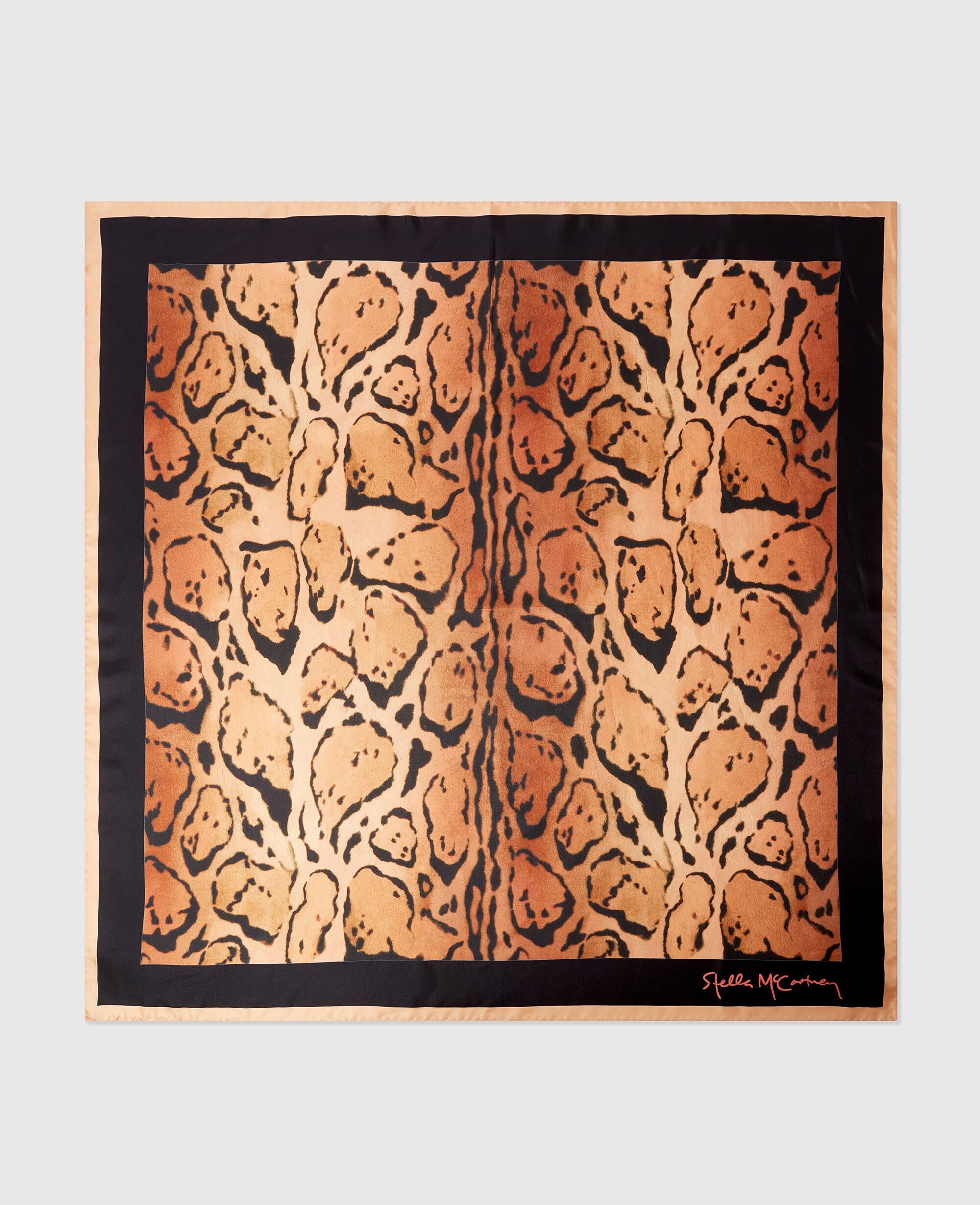 Cloud Leopard Print Square Scarf
